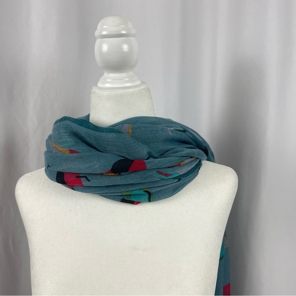NEW Paloma Clothing Bird Print Lightweight Scarf - Picture 3 of 11